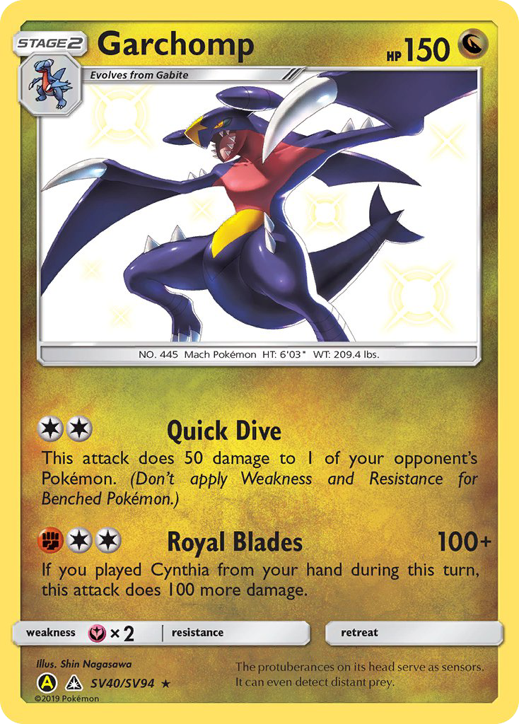 Garchomp (SV40/SV94) [Sun & Moon: Hidden Fates - Shiny Vault] - Waypoint Games CA
