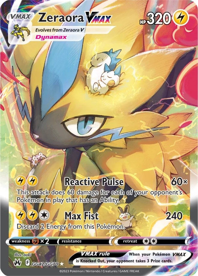 Zeraora VMAX (GG42/GG70) [Sword & Shield: Crown Zenith] - Waypoint Games CA