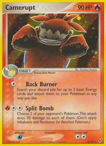 Camerupt (4/107) (Theme Deck Exclusive) [EX: Deoxys] - Waypoint Games CA