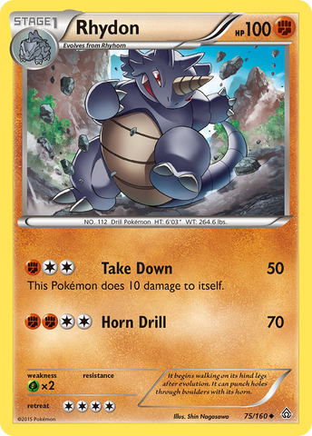 Rhydon (75/160) [XY: Primal Clash] - Waypoint Games CA