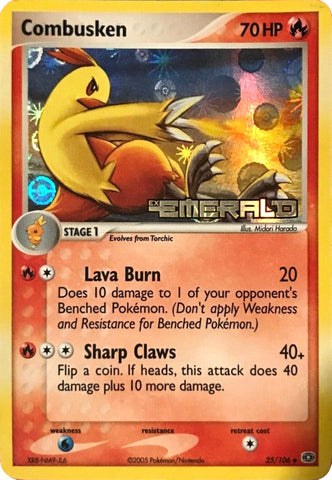 Combusken (25/106) (Stamped) [EX: Emerald] - Waypoint Games CA