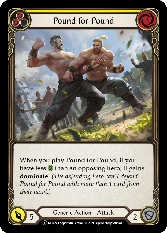 Pound for Pound (Yellow) [U-MON279] (Monarch Unlimited)  Unlimited Normal - Waypoint Games CA