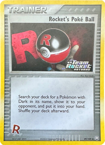 Rocket's Poke Ball (89/109) (Stamped) [EX: Team Rocket Returns] - Waypoint Games CA