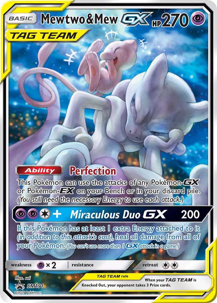Mewtwo & Mew GX (SM191) [Sun & Moon: Black Star Promos] - Waypoint Games CA