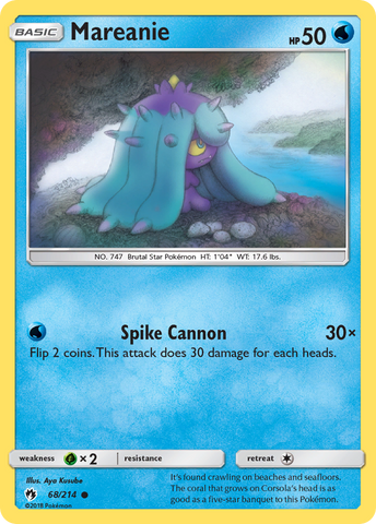 Mareanie (68/214) [Sun & Moon: Lost Thunder] - Waypoint Games CA