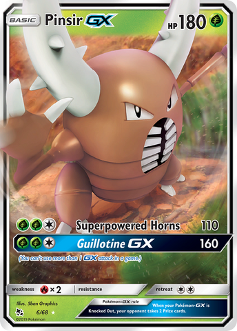 Pinsir GX (6/68) [Sun & Moon: Hidden Fates] - Waypoint Games CA