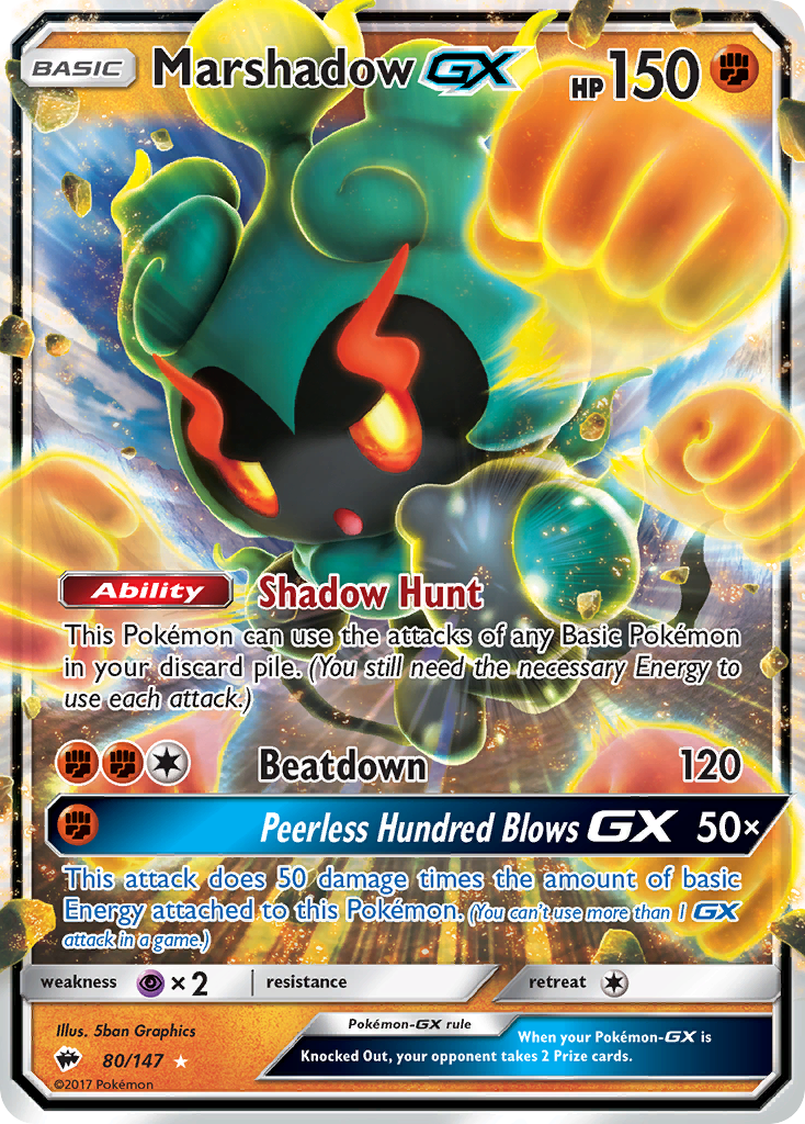 Marshadow GX (80/147) [Sun & Moon: Burning Shadows] - Waypoint Games CA