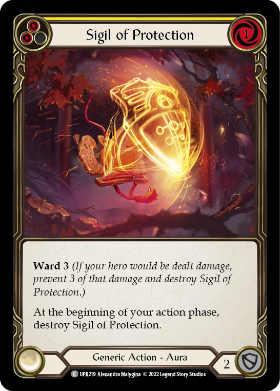 Sigil of Protection (Yellow) [UPR219] (Uprising) - Waypoint Games CA