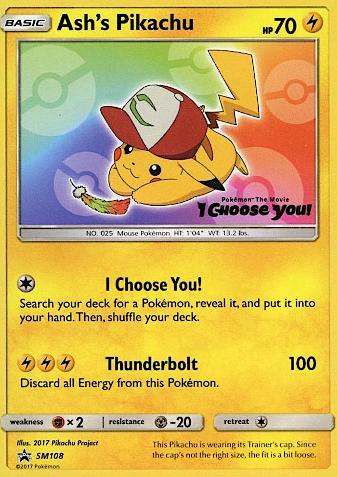 Ash's Pikachu (SM108) [Sun & Moon: Black Star Promos] - Waypoint Games CA