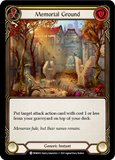 Memorial Ground (Yellow) [MON304-RF] (Monarch)  1st Edition Rainbow Foil - Waypoint Games CA