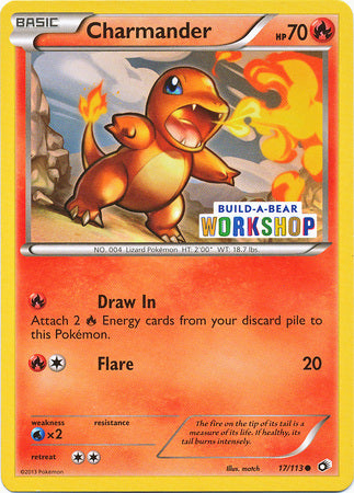 Charmander (17/113) (Build A Bear Workshop Exclusive) [Black & White: Legendary Treasures] - Waypoint Games CA