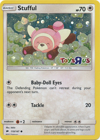 Stufful (110/147) (Toys R Us Promo) [Sun & Moon: Burning Shadows] - Waypoint Games CA