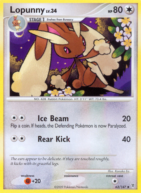 Lopunny (63/147) [Platinum: Supreme Victors] - Waypoint Games CA
