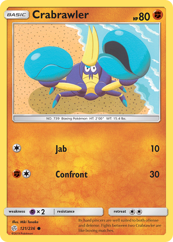 Crabrawler (121/236) [Sun & Moon: Cosmic Eclipse] - Waypoint Games CA