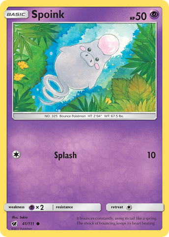 Spoink (41/111) [Sun & Moon: Crimson Invasion] - Waypoint Games CA