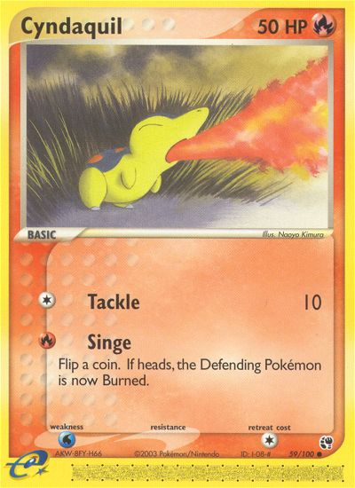 Cyndaquil (59/100) [EX: Sandstorm] - Waypoint Games CA