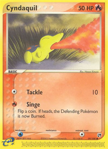 Cyndaquil (59/100) [EX: Sandstorm] - Waypoint Games CA
