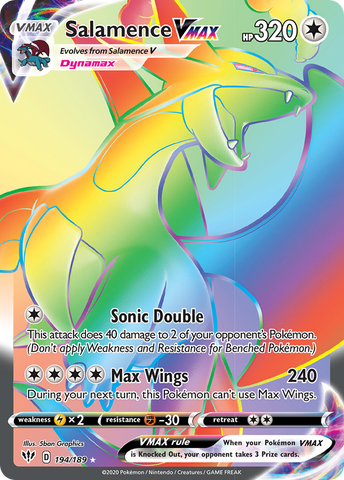 Salamence VMAX (194/189) [Sword & Shield: Darkness Ablaze] - Waypoint Games CA