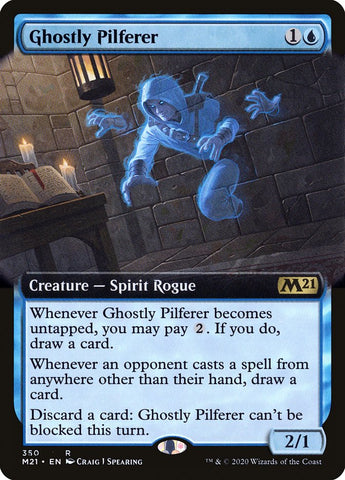 Ghostly Pilferer (Extended Art) [Core Set 2021] - Waypoint Games CA