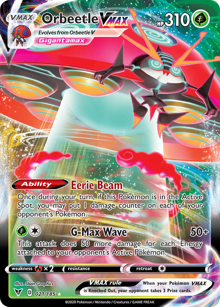 Orbeetle VMAX (021/185) [Sword & Shield: Vivid Voltage] - Waypoint Games CA