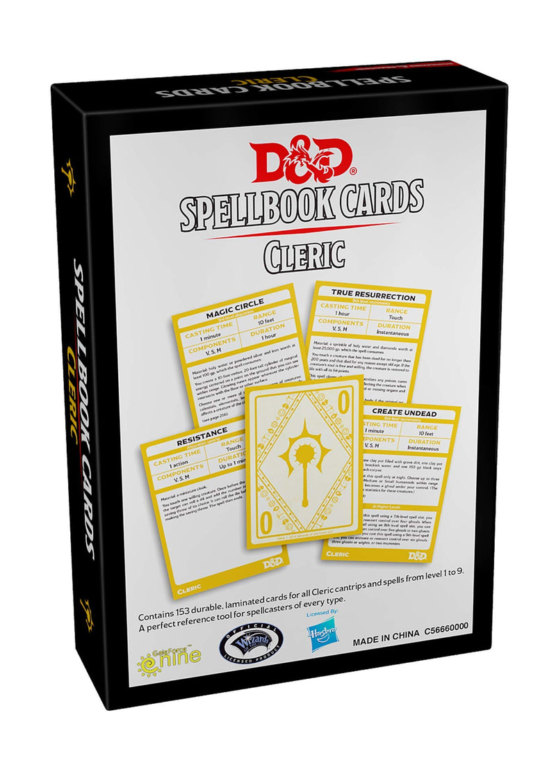 Dungeons & Dragons Spellbook Cards: Cleric