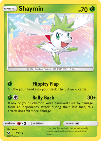 Shaymin (7/73) [Sun & Moon: Shining Legends] - Waypoint Games CA