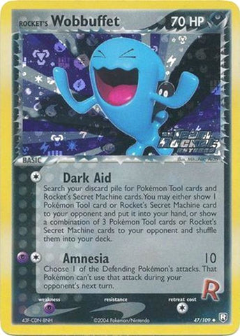 Rocket's Wobbuffet (47/109) (Stamped) [EX: Team Rocket Returns] - Waypoint Games CA