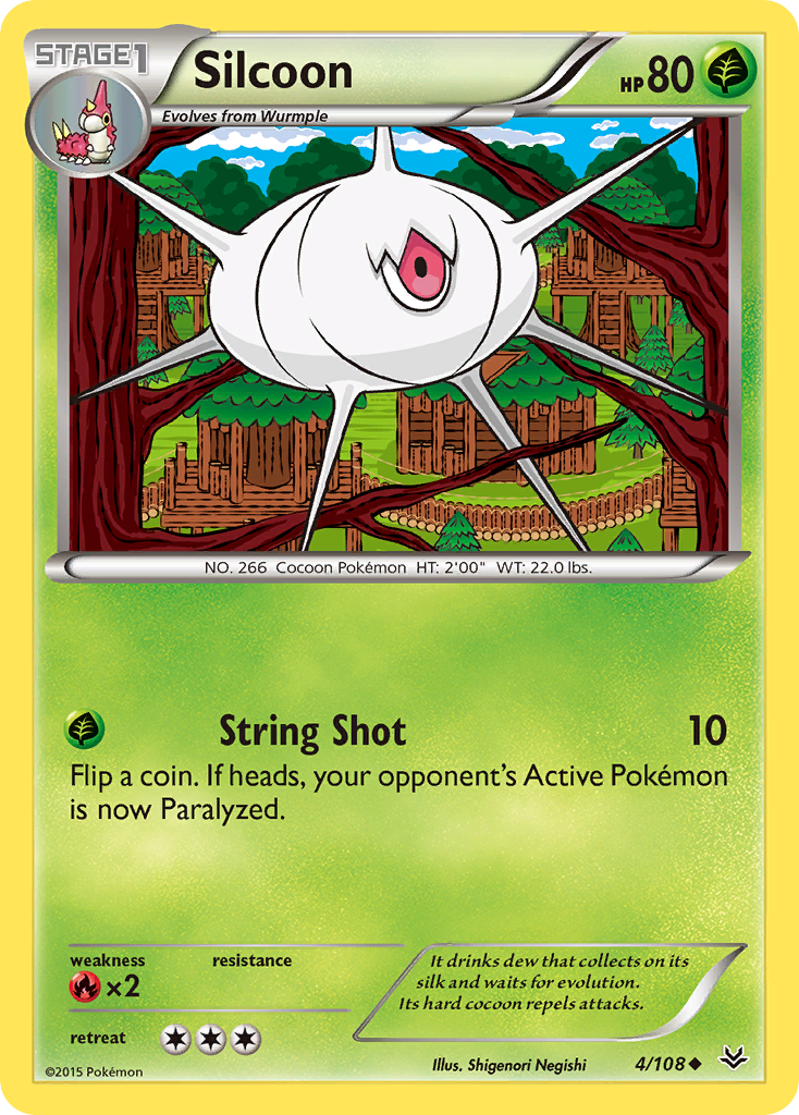 Silcoon (4/108) [XY: Roaring Skies] - Waypoint Games CA