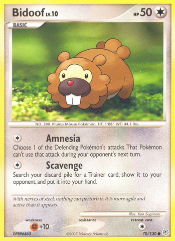 Bidoof (70/130) [Diamond & Pearl: Base Set] - Waypoint Games CA