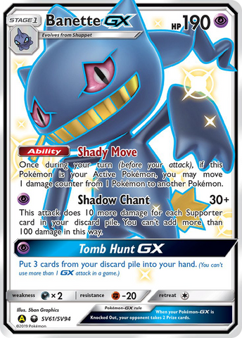 Banette GX (SV61/SV94) [Sun & Moon: Hidden Fates - Shiny Vault] - Waypoint Games CA