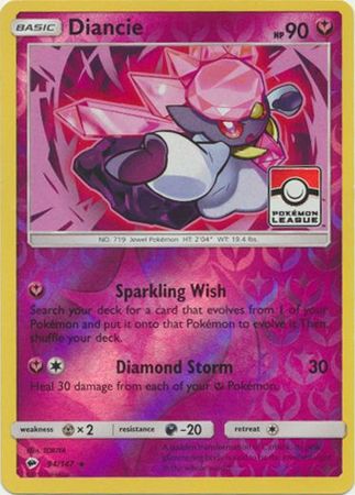 Diancie (94/147) (League Promo) [Sun & Moon: Burning Shadows] - Waypoint Games CA