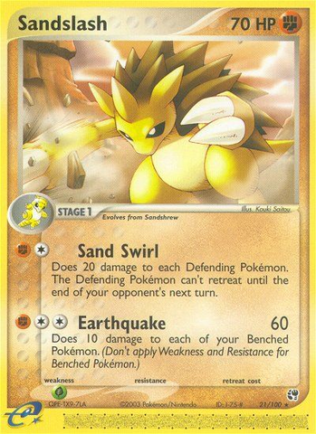 Sandslash (21/100) [EX: Sandstorm] - Waypoint Games CA