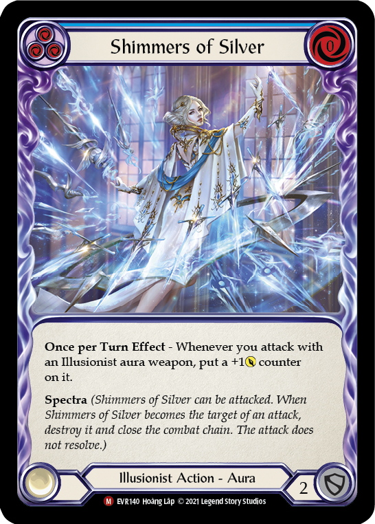 Shimmers of Silver [EVR140] (Everfest)  1st Edition Rainbow Foil - Waypoint Games CA