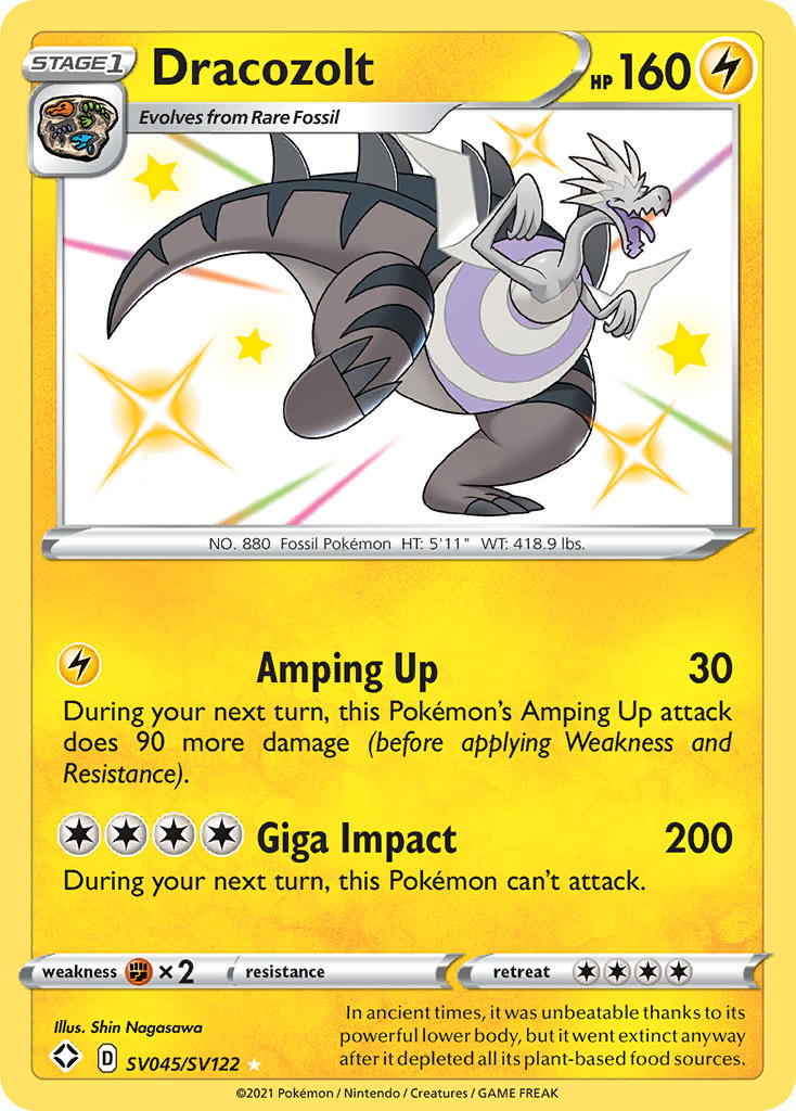 Dracozolt (SV045/SV122) [Sword & Shield: Shining Fates] - Waypoint Games CA