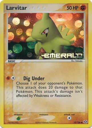 Larvitar (52/106) (Stamped) [EX: Emerald] - Waypoint Games CA