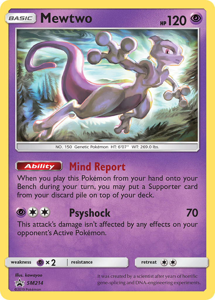 Mewtwo (SM214) [Sun & Moon: Black Star Promos] - Waypoint Games CA