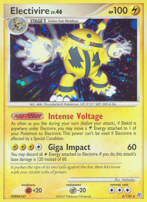 Electivire (3/130) [Diamond & Pearl: Base Set] - Waypoint Games CA
