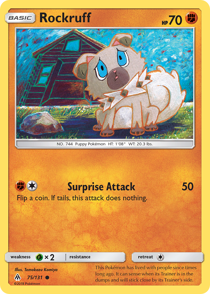 Rockruff (75/131) [Sun & Moon: Forbidden Light] - Waypoint Games CA