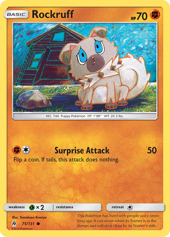 Rockruff (75/131) [Sun & Moon: Forbidden Light] - Waypoint Games CA