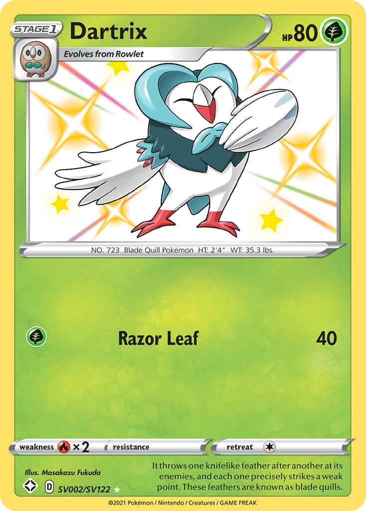 Dartrix (SV002/SV122) [Sword & Shield: Shining Fates] - Waypoint Games CA