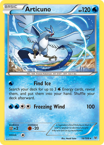 Articuno (16/108) (Theme Deck Exclusive) [XY: Roaring Skies] - Waypoint Games CA