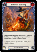 Emeritus Scolding (Red) [EVR125] (Everfest)  1st Edition Rainbow Foil - Waypoint Games CA