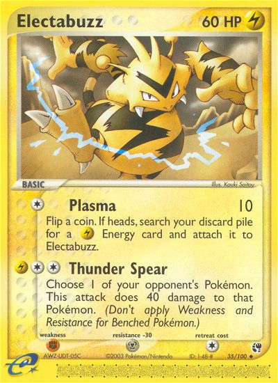 Electabuzz (35/100) [EX: Sandstorm] - Waypoint Games CA