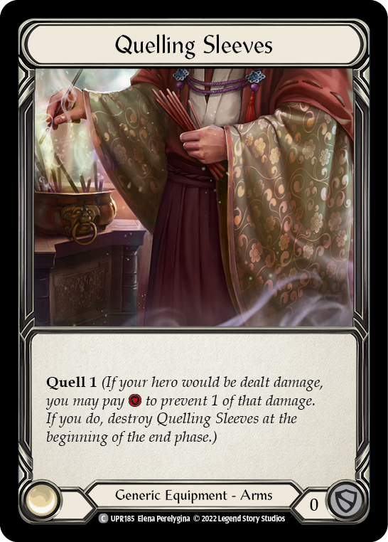 Quelling Sleeves [UPR185] (Uprising)  Cold Foil - Waypoint Games CA