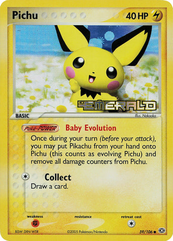 Pichu (59/106) (Stamped) [EX: Emerald] - Waypoint Games CA