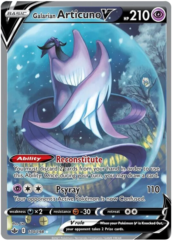 Galarian Articuno V (170/198) [Sword & Shield: Chilling Reign] - Waypoint Games CA