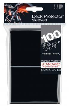 100ct Black Standard Deck Protectors