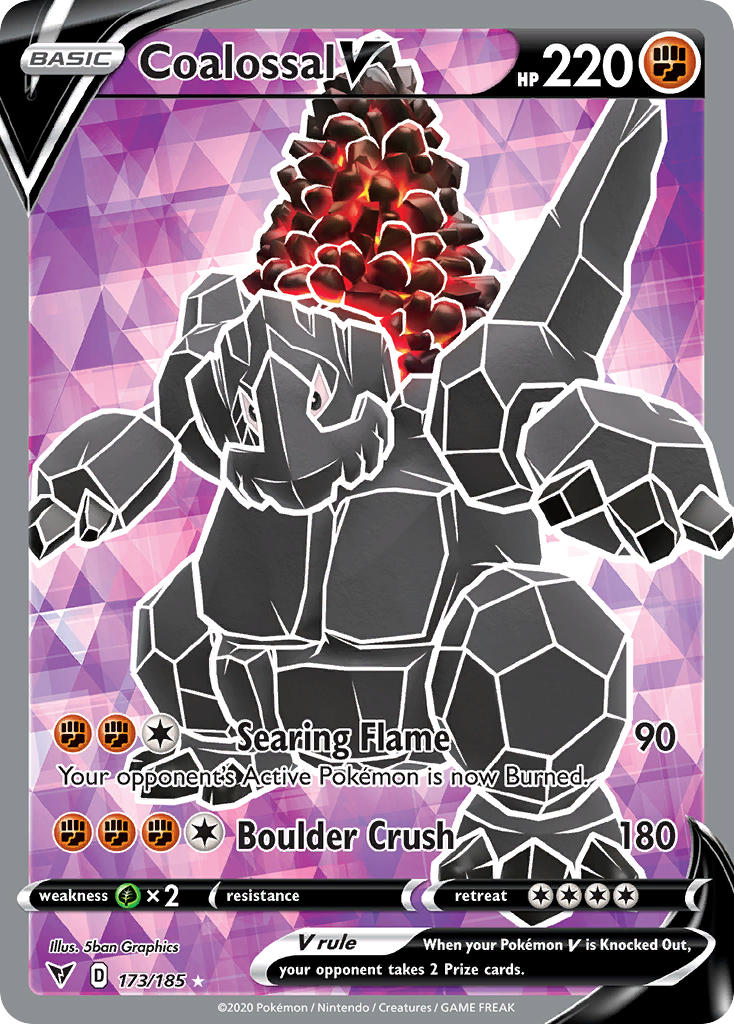 Coalossal V (173/185) [Sword & Shield: Vivid Voltage] - Waypoint Games CA