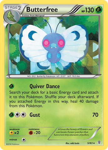 Butterfree (5/83) [XY: Generations] - Waypoint Games CA