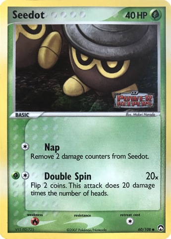 Seedot (60/108) (Stamped) [EX: Power Keepers] - Waypoint Games CA